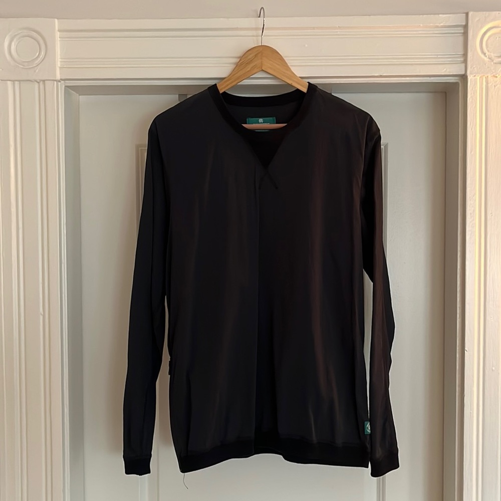 Men’s Reigning Champ NYLON CREWNECK- Large Black